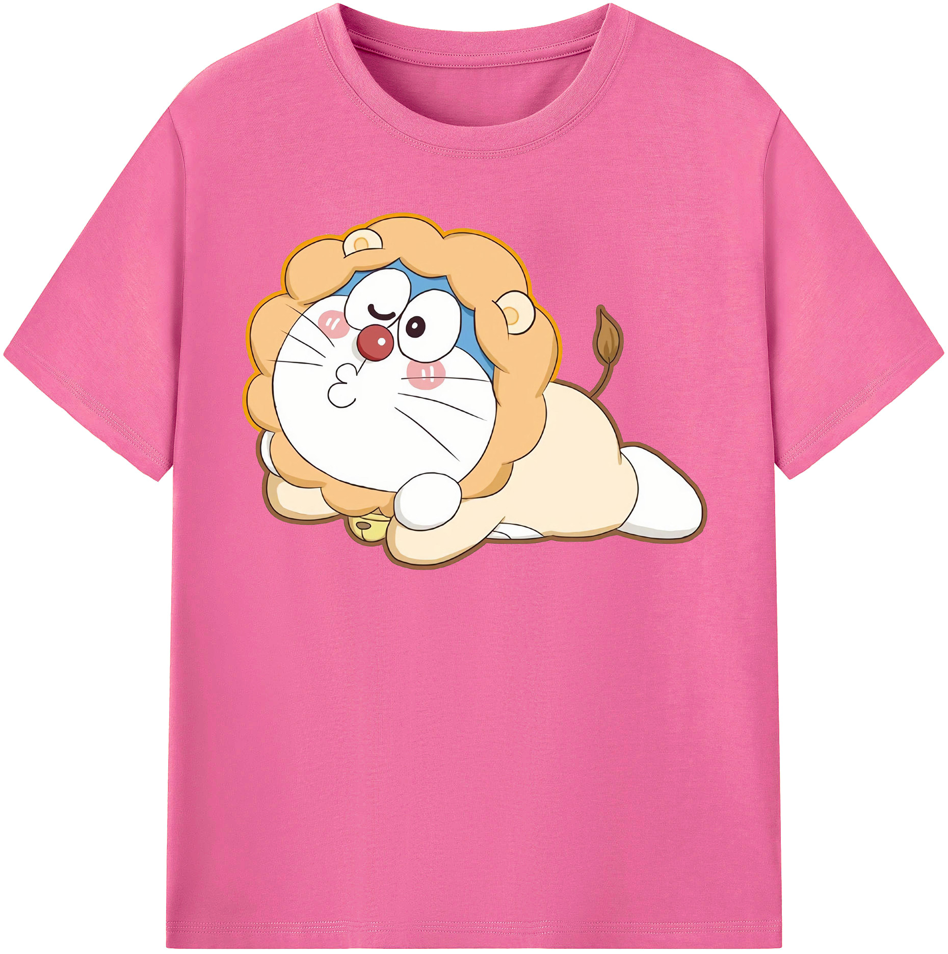 （画像用） ドラえもん Doraemon レディースカジュアルプリントTシャツ（綿100％）